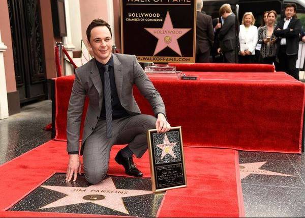 Jim Parsons dengan Bintang Walk